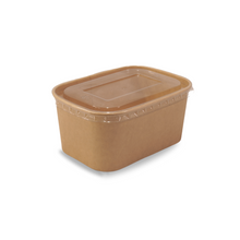 PLA Coated Kraft Rectangular Container 
1000ml 300/ctn