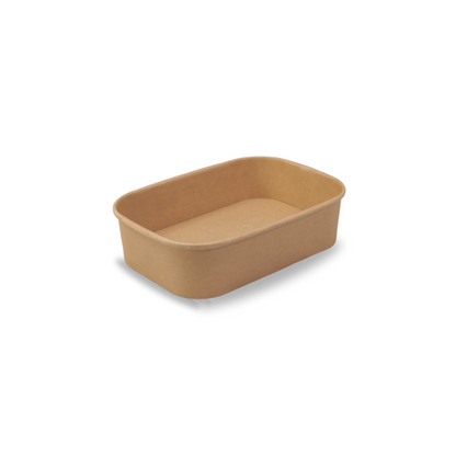 PLA Coated Kraft Rectangular Container 500ml 300/ctn