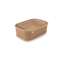 PLA Coated Kraft Rectangular Container 650ml 300/ctn