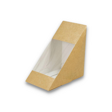 Sandwich Wedge-  Cardboard with clear window base 500/ctn