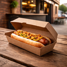 Hot Dog Box - cardboard 210 x 70 x 40mm 200/ctn