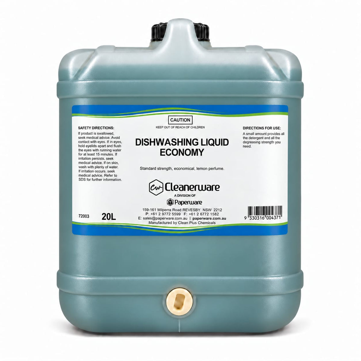 Economy Green Dishwashing Liquid 20 ltr