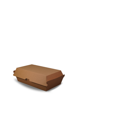 Large Kraft Cardboard Snack Box - 200/ctn - 205 x 105 x 77mm