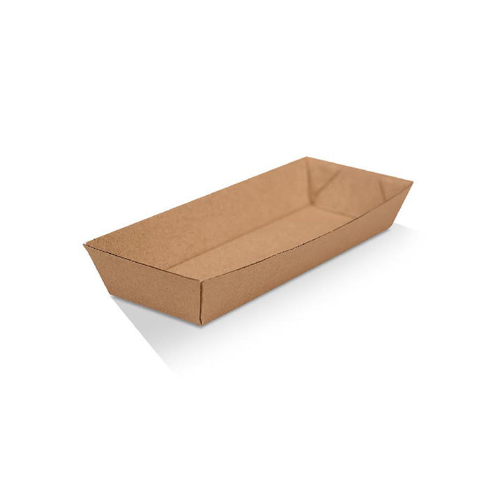 Hot Dog Tray/Brown Corrugated Kraft/Plain 600pc/ctn