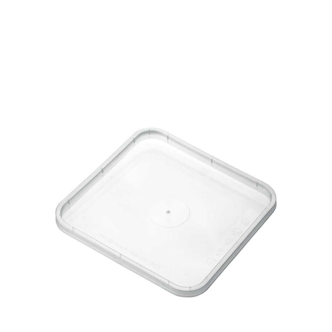 Plastic Square lid to suit 1500ml container 300/ctn