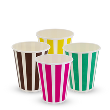 12oz Paper Cold Drink Cup - Candy Stripe - 50 per pack