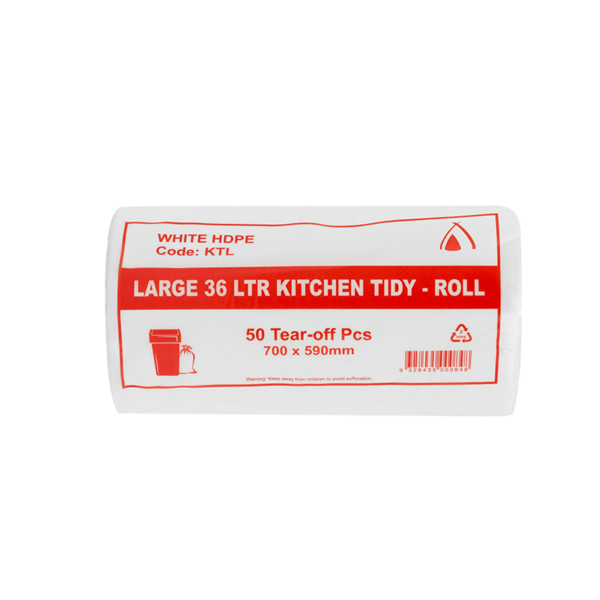 Kitchen Tidy Liners- 36L large 20 x 50pk/ctn 1000/ctn