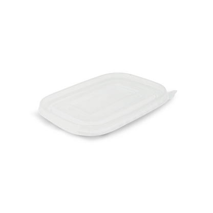 PP Lid to suit Rectangle 500-1000ml Kraft Container- 300/ctn