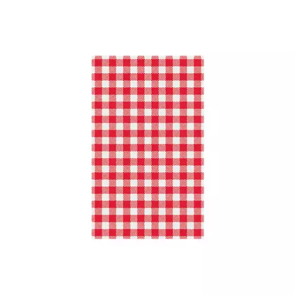 Greaseproof Paper - red gingham 195 x 310mm 200/pack