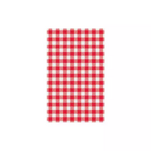 Greaseproof Paper - red gingham 195 x 310mm 200/pack