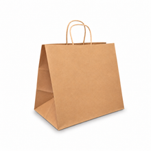 Kraft Paper Takeaway Bag Large 350 x  320  + 240mm 100/ctn