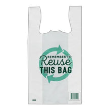 Reusable Printed Carry Bags-White Large 530x(300+180)mmx 38um 700/ctn