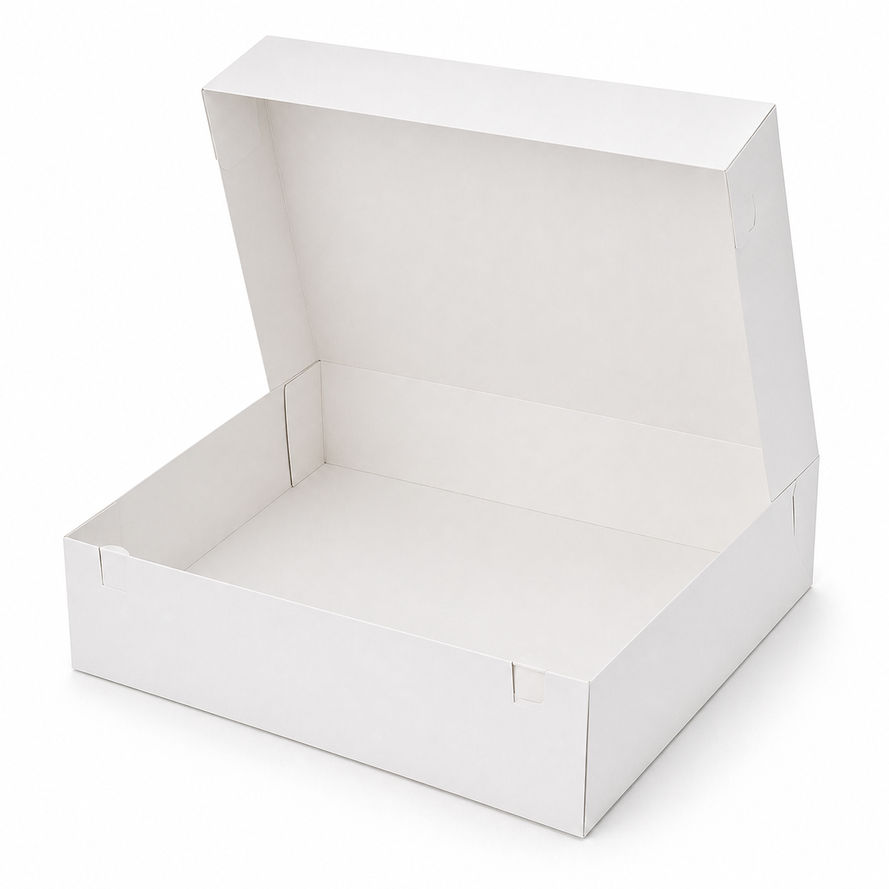 Cake Box 12 x 12 x 4 White 
300x300x100mm 500um - 100pack