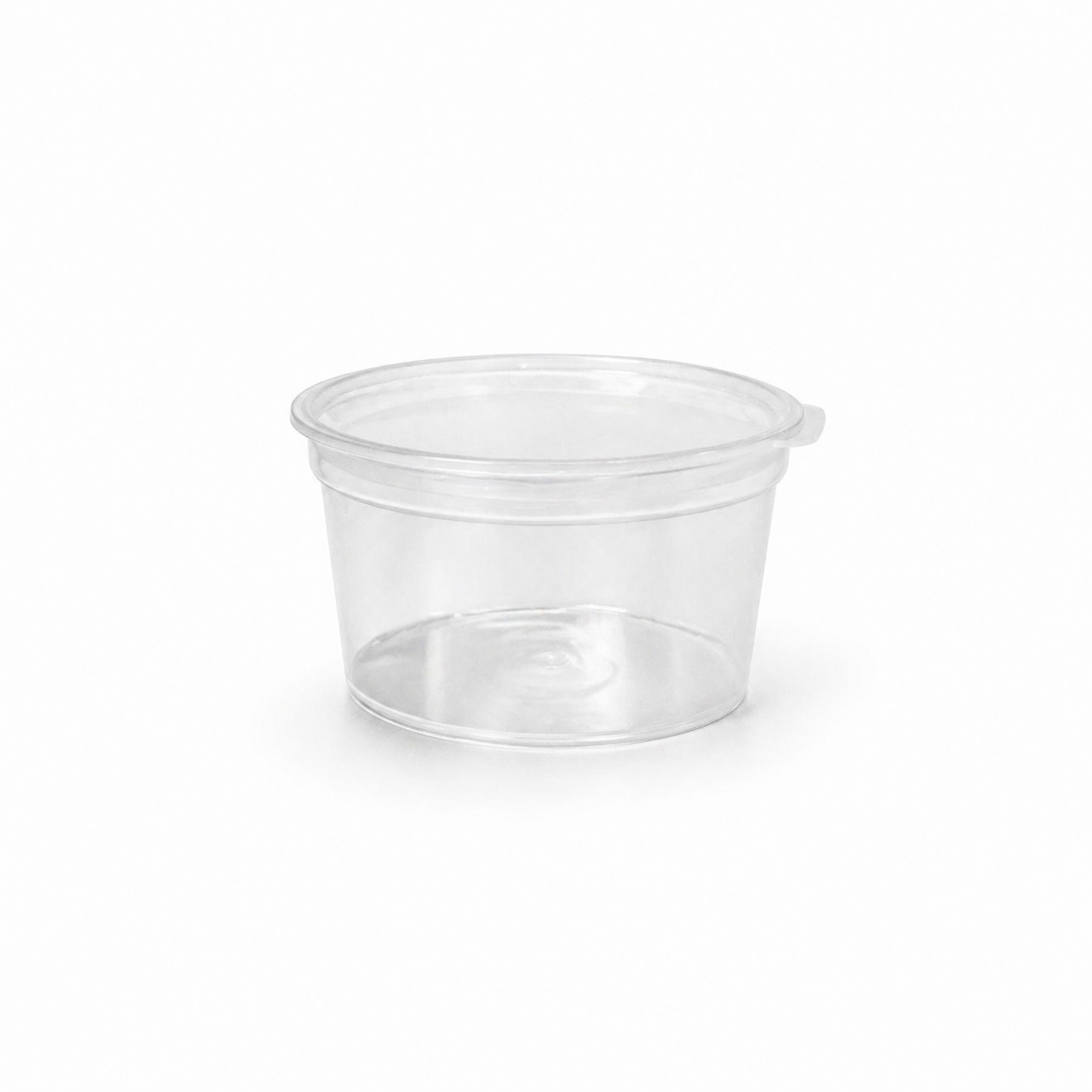 Plastic Round Portion Container 28ml 1oz sauce cup hinged lid
1000ctn