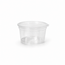 Plastic Round Portion Container 28ml 1oz sauce cup hinged lid
1000ctn