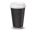Coffee Cups triple wall charcoal 16oz - 500/ctn