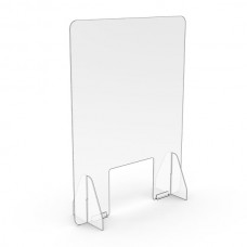 Sneeze & Cough Screen Guard Clear Acrylic Barrier Protection with Stands