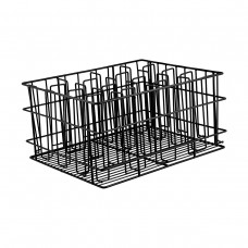 Glass Basket; 12 Compartment 
Black PVC Coated
430 x 355 x 215mm
