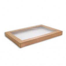 Clear Lid for Brown Catering Box - Medium 100ctn