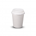 Coffee Cups Single Wall 8oz Plain White suit  80mm small lid 1000ctn
