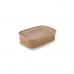 PP Lid to suit Rectangle 500-1000ml Kraft Container- 300/ctn