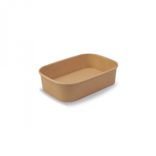 PLA Coated Kraft Rectangular Container 500ml 300/ctn PLA Coated Kraft Rectangular Container 500ml 300/ctn