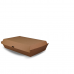 Kraft Cardboard Family Food Box/Clam - 100 per carton - 290 x 170 x 60mm