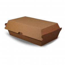 Large Kraft Cardboard Snack Box - 200 per carton - 205 x 105 x 77mm