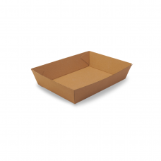 No.3 Size Cardboard Food Tray 180 x 134 x 45mm 300/ctn
