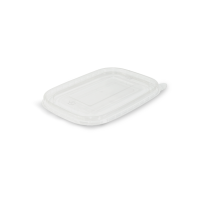 Clear PET Lid to Suit Rectangle 500-1000ml Kraft Container- 300/ctn