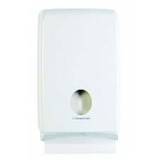 Dispenser- White ABS plastic compact interleaved hand towel