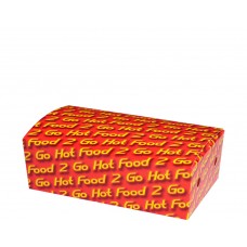 Snack Box- Small 052 'Hot Food 2 Go' 172x104x55 250/ctn