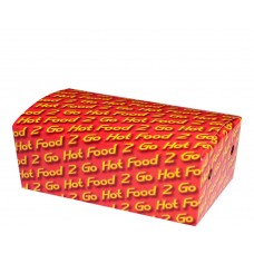 Snack Box 054 Large 'Hot Food 2 Go' 190 x 114 x 67mm 250/ctn