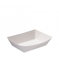 Small White Paper Food Trays #2 110x75x40mm 900/ctn