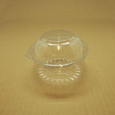 8oz Round Show Bowl Container With Dome Hinged Lid - 250 per carton