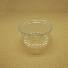12oz Round Show Bowl Container With Flat Hinged Lid - 250 per carton