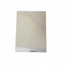 Half Slab Rectangle Silver Cake Boards - 430 x 395 50 per packet