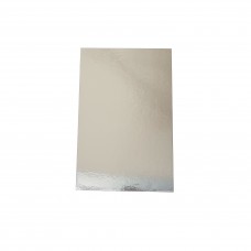 11.5 x 7.5" Rectangle Silver Cake Boards - 50 per packet