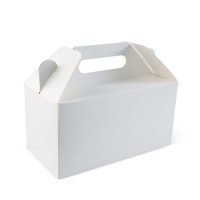 Cardboard Carry Pack; white 220 x 115 x 114mm high