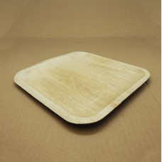 Palm Leaf Bio Plates - Large Square Shallow 240 x 240 x 15mm 100/ctn