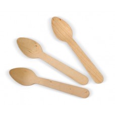 Wooden Cutlery- teaspoon 110 x 23 x 1.5mm 50 x 100pk/ctn 5000/ctn