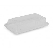 Lid; clear PET lid for bamboo pulp tray  small 12 x 50pk 600/ctn