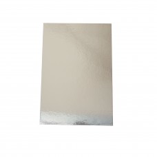 1/4 Slab Rectangle Cake Board Silver- 38 x 22 50pk