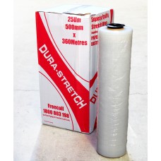 Clear Hand Pallet Wrap 25um 500mm x 4 rolls per carton
