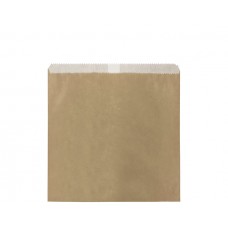 Paper Bag; Brown Greaseproof lined 2W 200 x 200mm 500/pk
