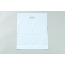Plastic Bag; die cut handle large 530 x 415mm white 5 x 100pk/ctn 500/ctn