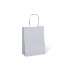 No.6 White Petite Paper Carry Bag twist handle 200 x 150 x 80mm 250/ctn