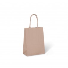 No.6 Brown Petite Paper Twist Handle Bag 250ctn