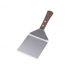 Stainless Steel Burger Turner with Wood Handle