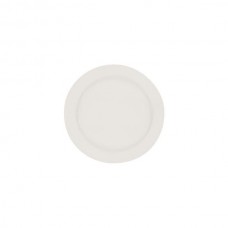 Plate round white ceramic 9